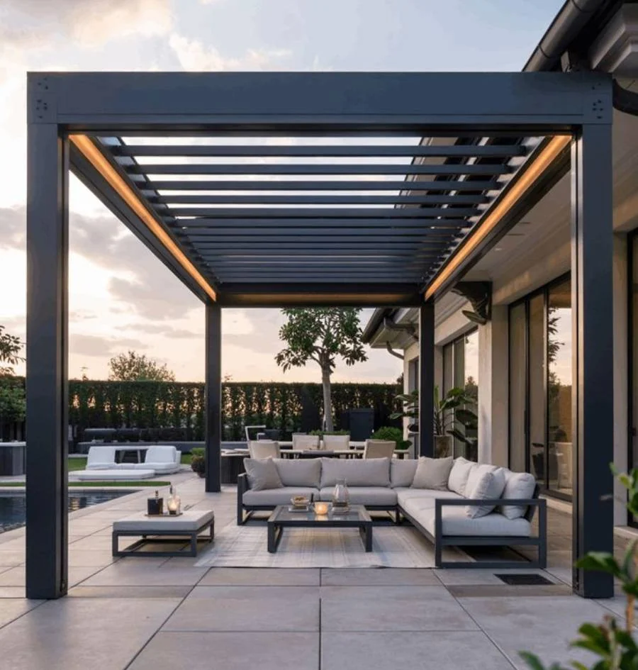 Toldo, pérgola ou ombrelone: qual solução protege melhor sem comprometer a arquitetura?